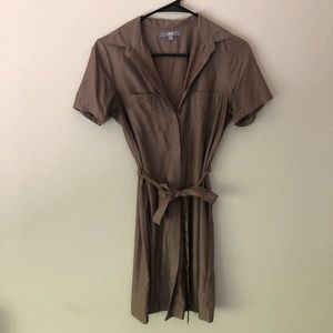 UNIQLO belted shirt dress
